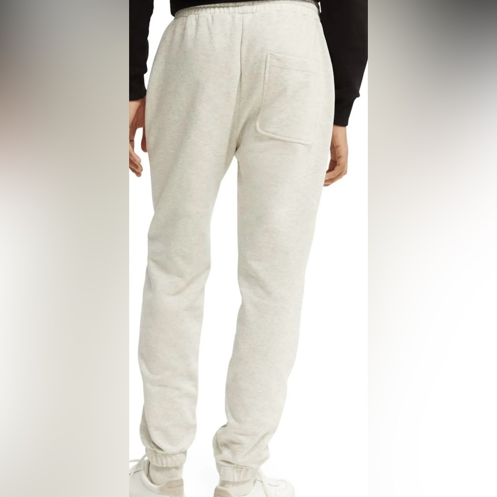Scotch & Soda Born to Love unisex Joggers Sweat Pants Gray/Cream size Medium - Picture 13 of 13